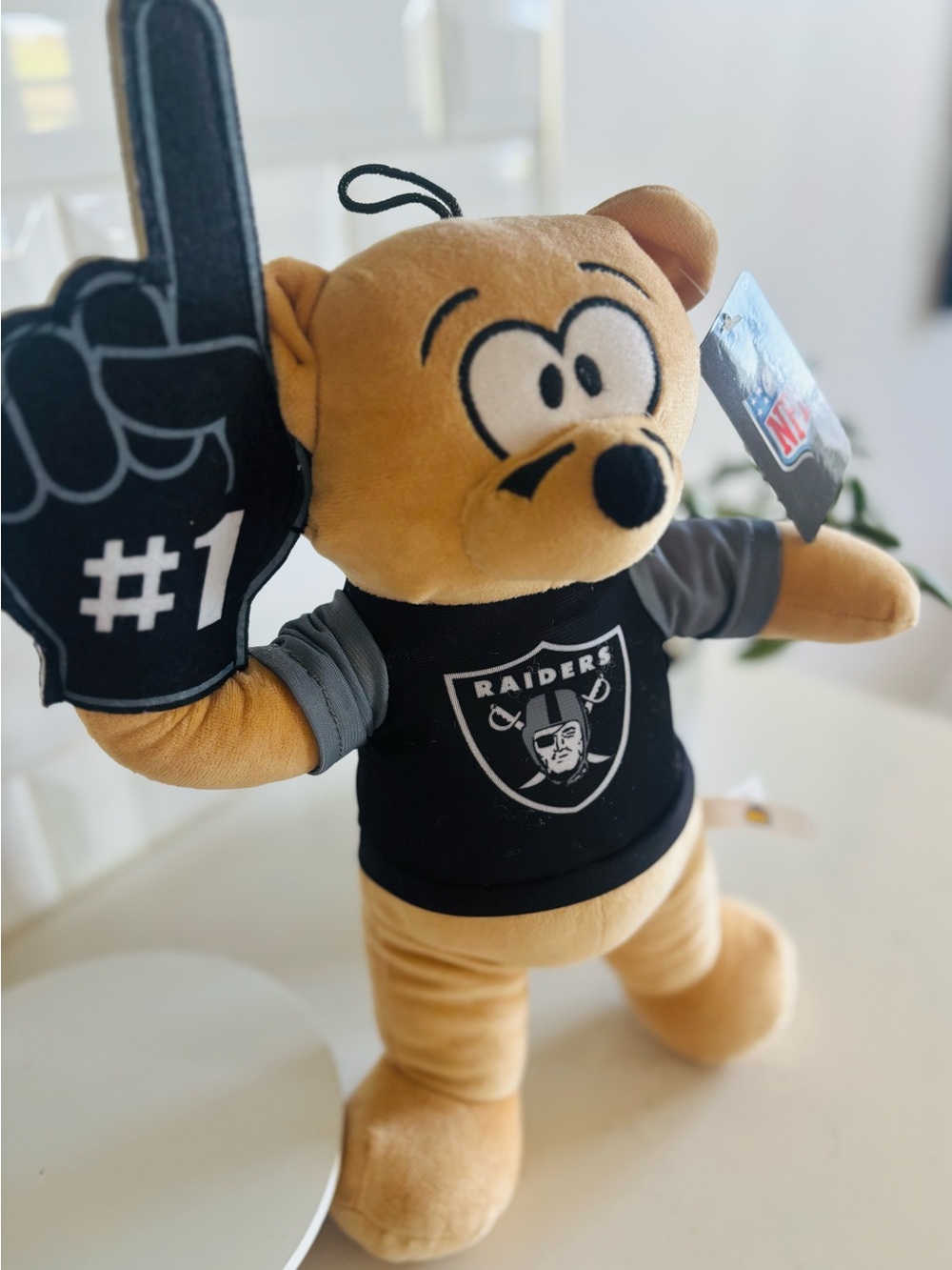 NFL Raiders Plush Bear in Black Team Jersey🖤🏈